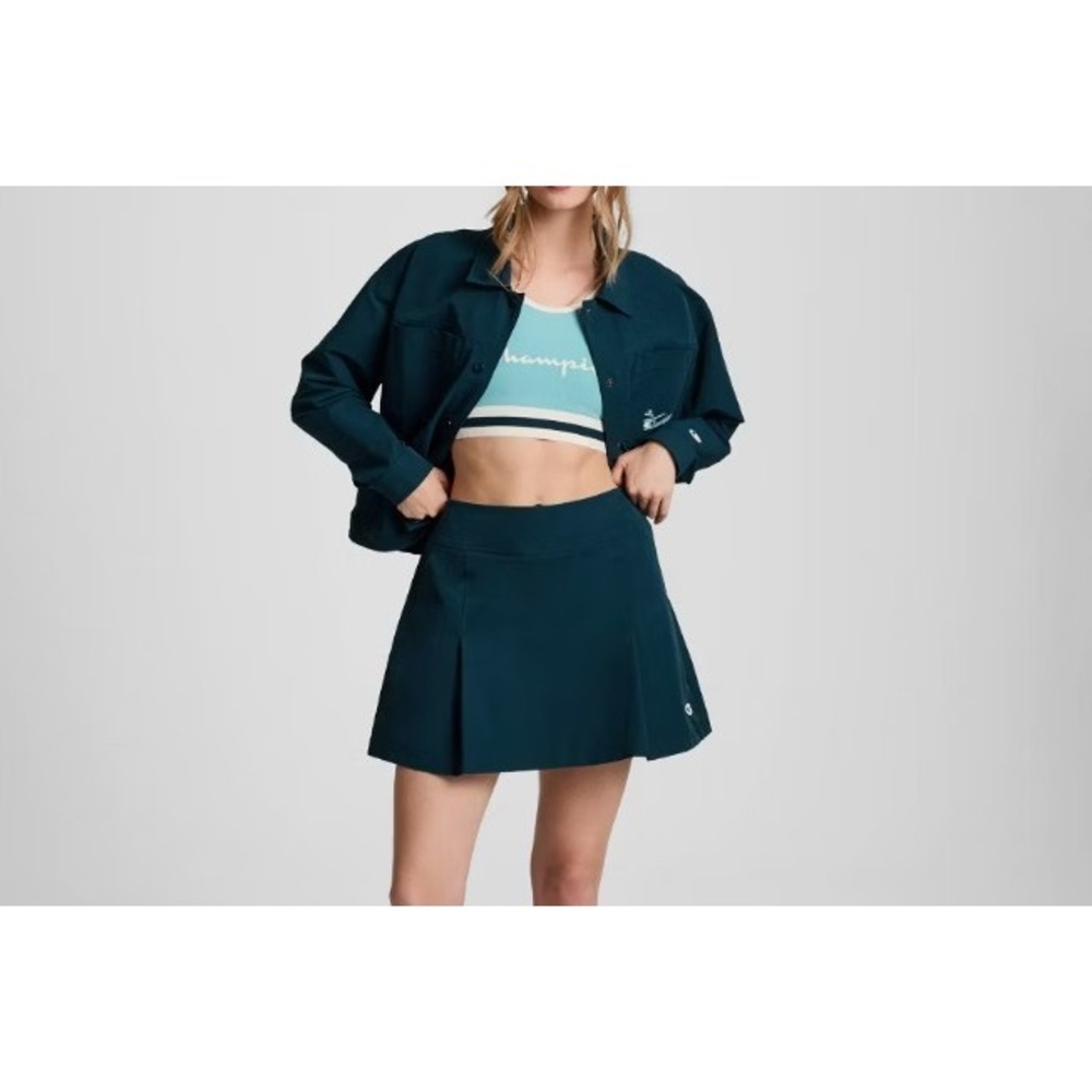 Champion Skort Womens Size 12 Teal Pleated Activewear - NWT